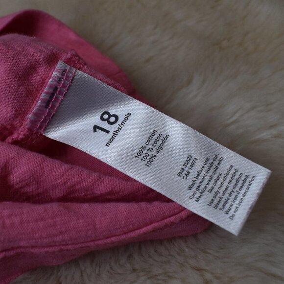 Carter's T-Shirt Girls Pink Tee Size 18 Months - Picture 5 of 9
